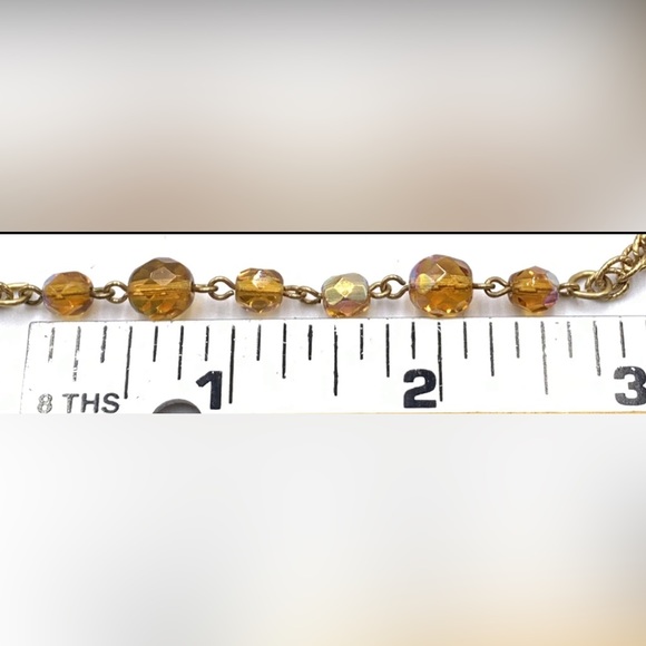 THE VATICAN LIBRARY COLLECTION 27" L multifaceted crystal bead necklace - Picture 5 of 9